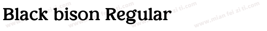 Black bison Regular字体转换